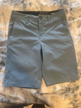 Volcom Men's Slate Blue Flat Front Shorts
